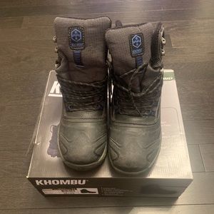 Winter Men Black Boots Khombu